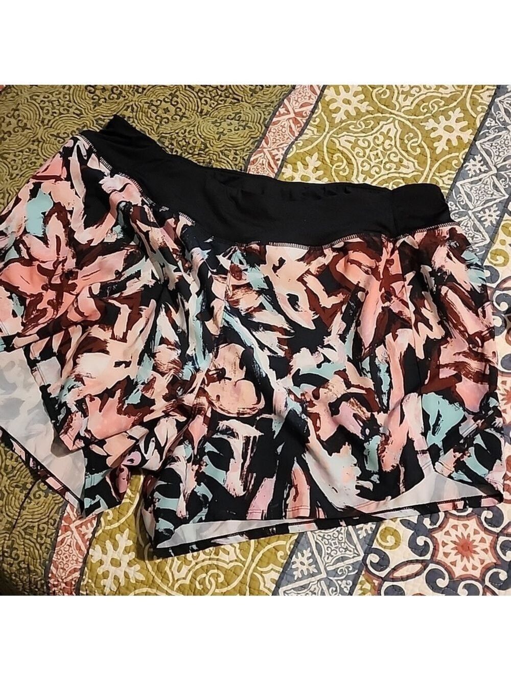 2 Pair Workout Shorts Plus Size FREE TEE - Picture 2 of 13